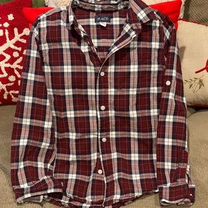 Boys Size Large 10/12 Button Down Shirt